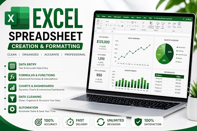 create and format excel spreadsheet