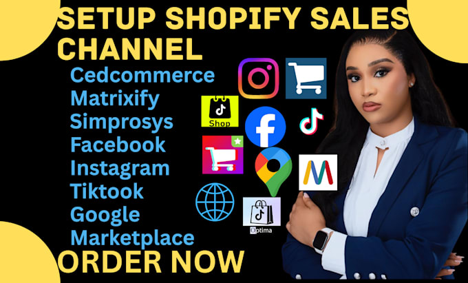 setup shopify sales channel cedcommerce matrixify simprosys shop marketplace