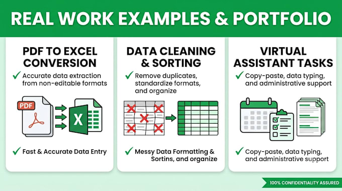 do expert data typing and excel data entry