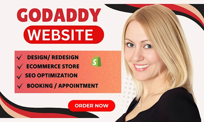 design godaddy website  redesign develop  godaddy ecommerce store landing page