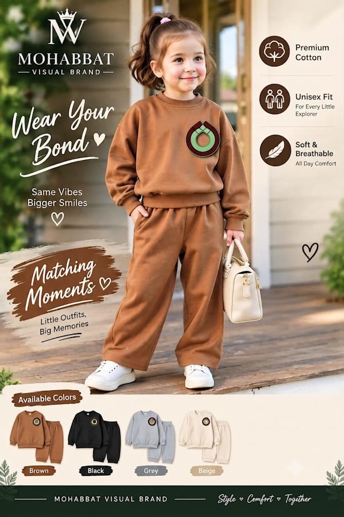 design apparel mockup and clothing brand poster