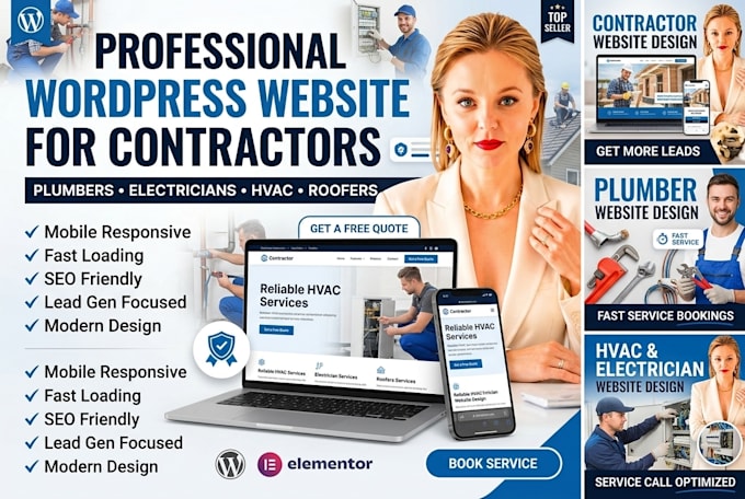build a lead generating wordpress website for plumbers and contractors