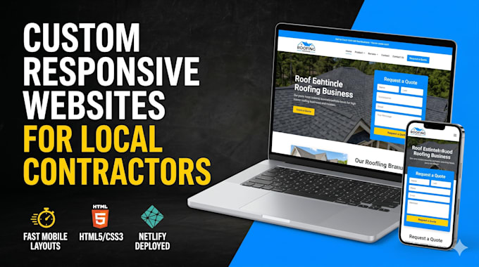 build responsive contractor website for local business
