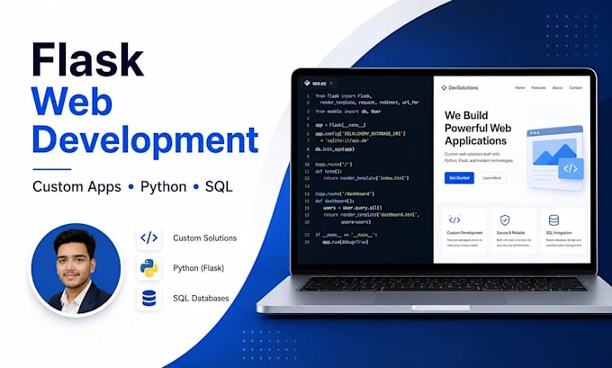 build a custom web application with database integration