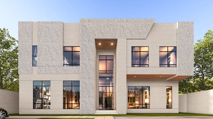 do architectural exterior design and 3d rendering