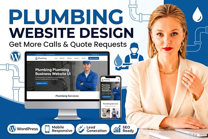 design a wordpress website for plumbing companies