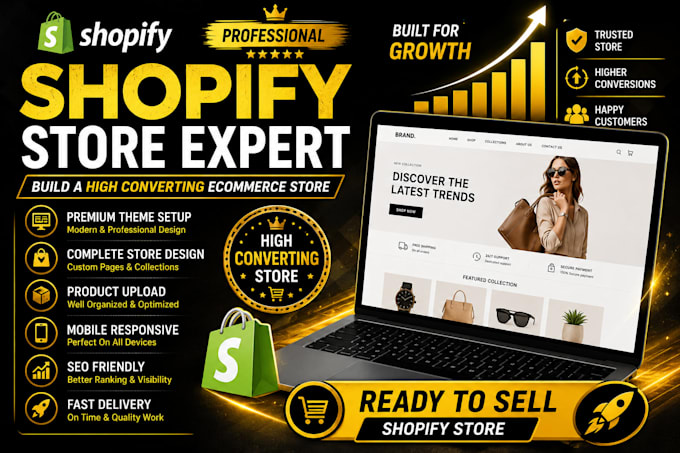 build a professional shopify store for high conversions