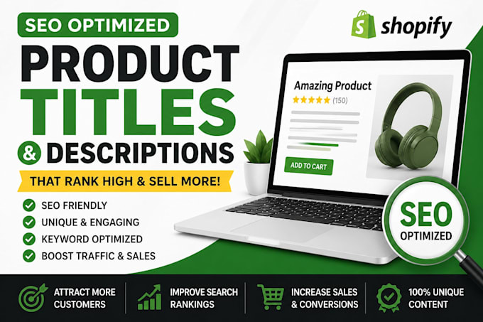 write SEO product titles and descriptions