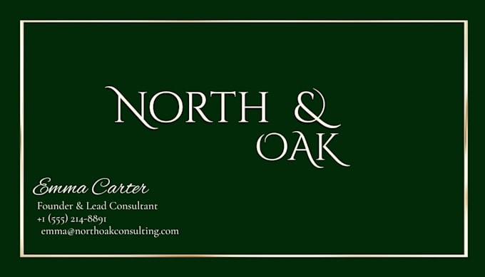 design editorial style business cards