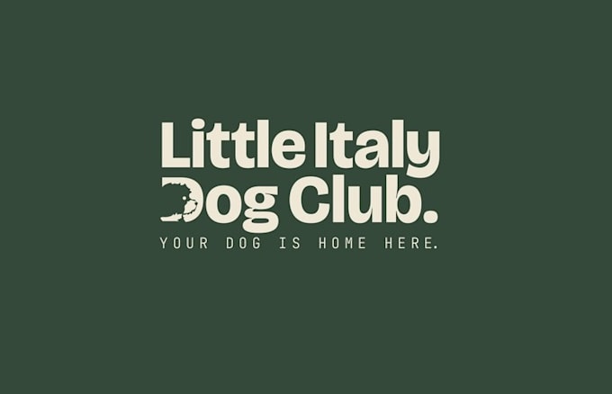 design premium dog daycare boarding facility logo