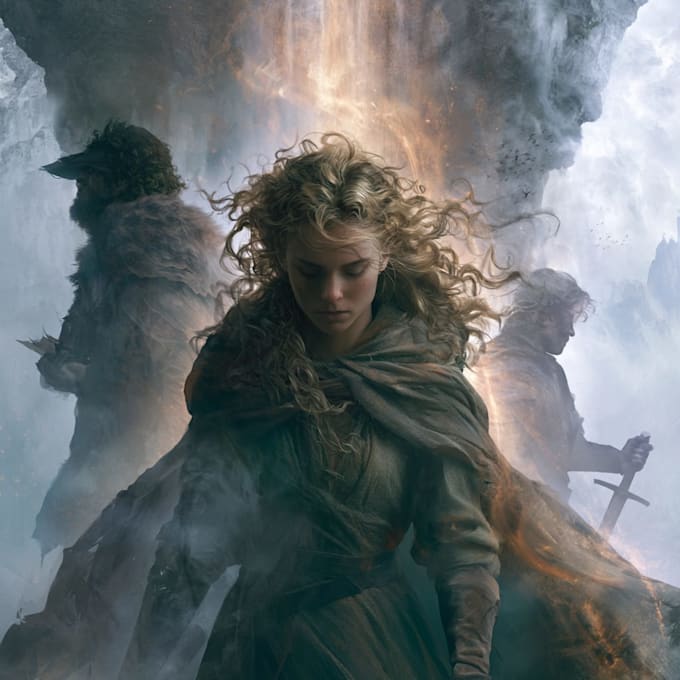 create an epic fantasy book cover