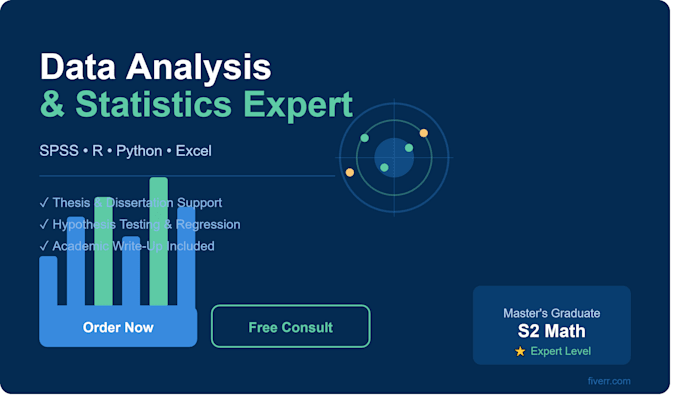 statistical data analysis services for science and mathematics python, excel, r