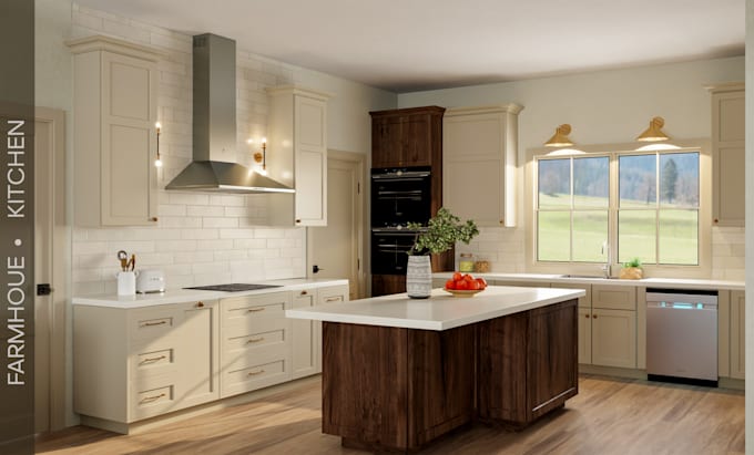 do 3d modelling, cozy interior and realistic 3d rendering