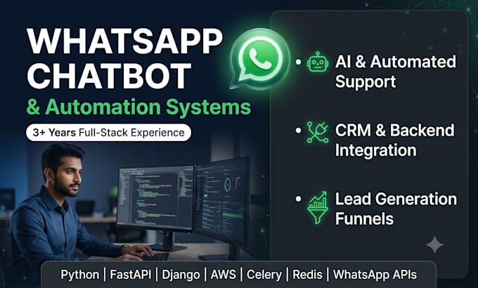 build a whatsapp chatbot and automation system