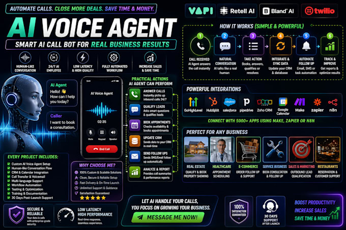 build a custom ai voice agent and call bot for your business