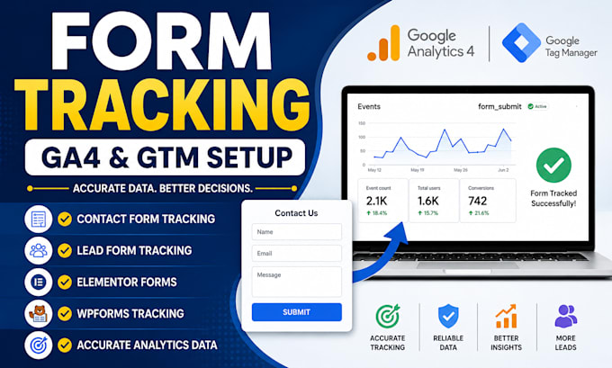 setup form tracking with ga4 and GTM
