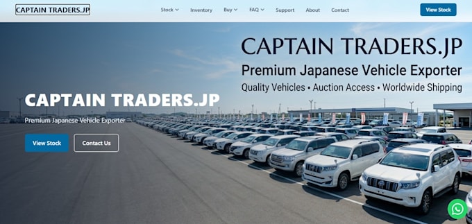 build a custom vehicle export and car dealership website