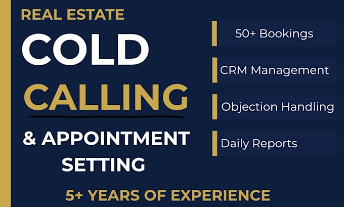 do real estate cold calling and appointment setting for USA leads