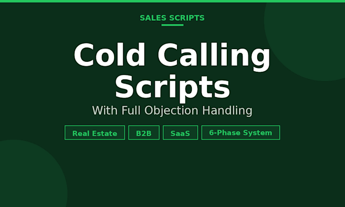 real estate cold calling scripts with objection handling