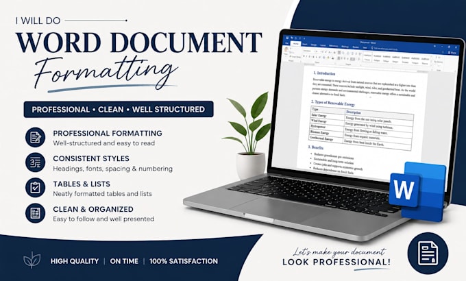 format microsoft word documents professionally