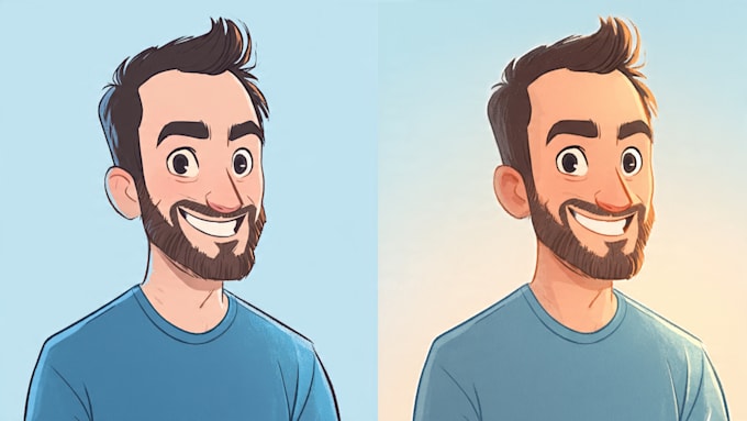 draw cute cartoon portrait