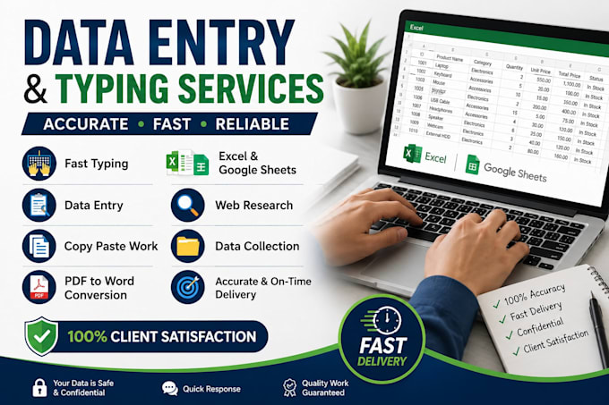 do data entry and typing services