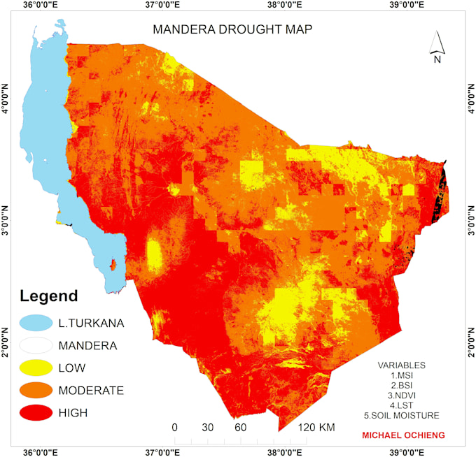 create flood or  ndvi maps using satellite imagery