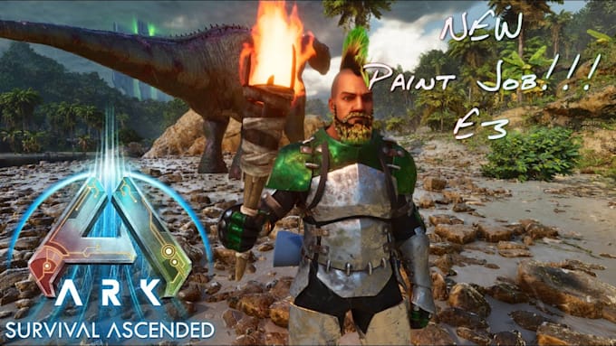 create a custom paint job for ark survival ascended