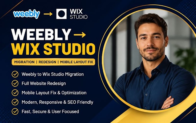 migrate weebly website to wix studio website full redesign mobile layout fix