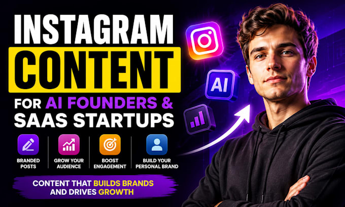 create instagram content for ai founders and saas startups