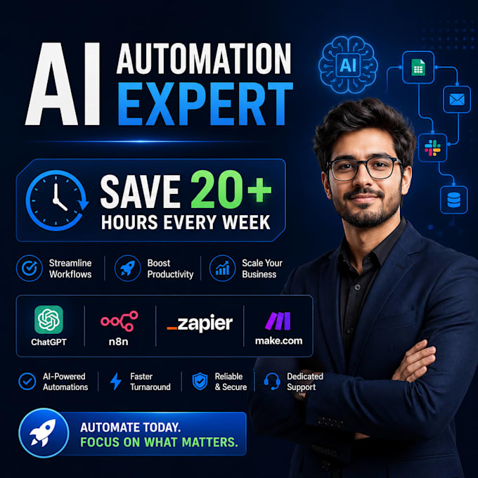 build ai automation workflows with chatgpt make, n8n