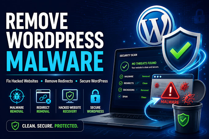 remove wordpress malware and fix hacked website