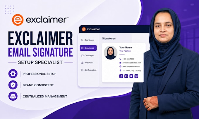 setup exclaimer email signatures for your organization
