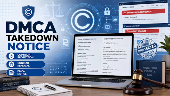 write dmca takedown notices to remove stolen content quickly