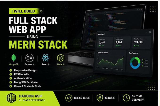 build a fullstack web app using the mern