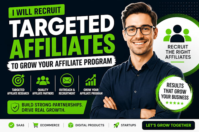 recruit targeted affiliates and grow your affiliate program
