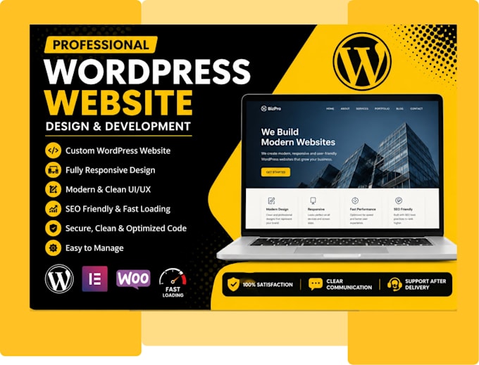 design and develop a professional wordpress website