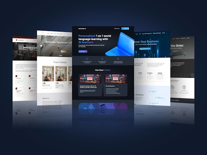 design carrd website, wix website, unbounce, instapage, wordpress carrd co