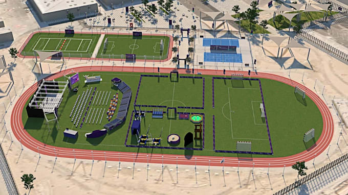 redesign functional sports infrastructure,event complex layout,athletic facility