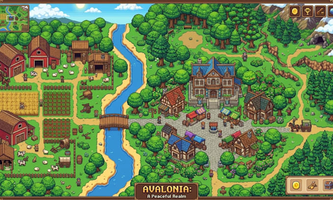 create custom pixel art tilesets, characters and game assets for your rpg