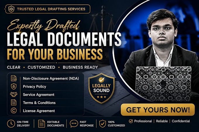 draft nda, privacy policy and legal agreements