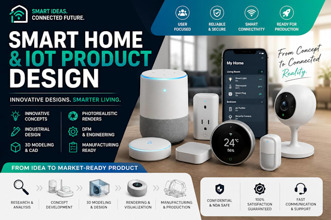 design smart home and iot products professionally