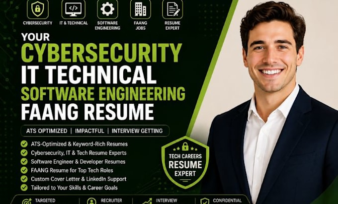 write your cybersecurity resume IT technical software engineering faang resume