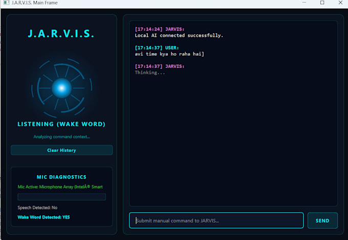 create website I will create a python ai assistant like jarvis