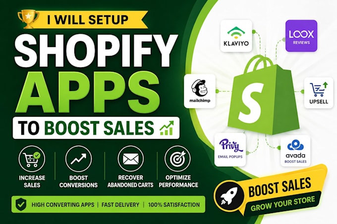 setup shopify apps to boost sales