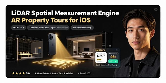 create an ar property tour app with lidar powered spatial measurement for ios