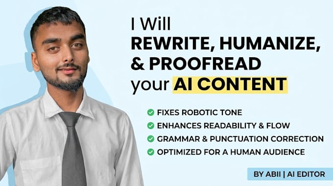 rewrite humanize and proofread your ai content