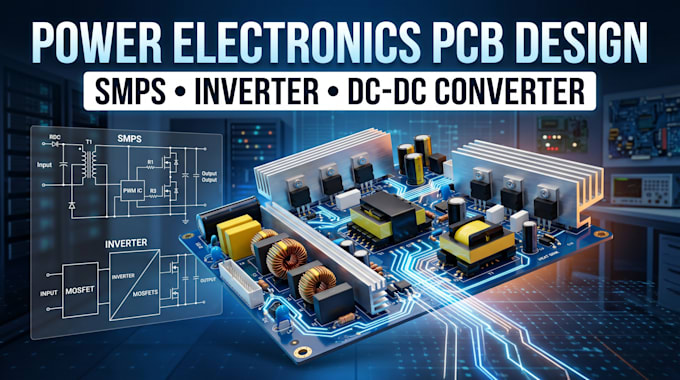 design power electronics pcb, smps, inverter and converter circuits