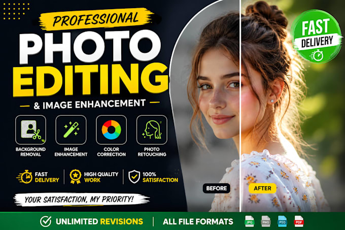 do professional photo editing and image enhancement