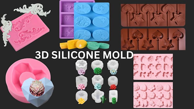 design 3d silicone mold plastic mold soap mold slip casting injection mold